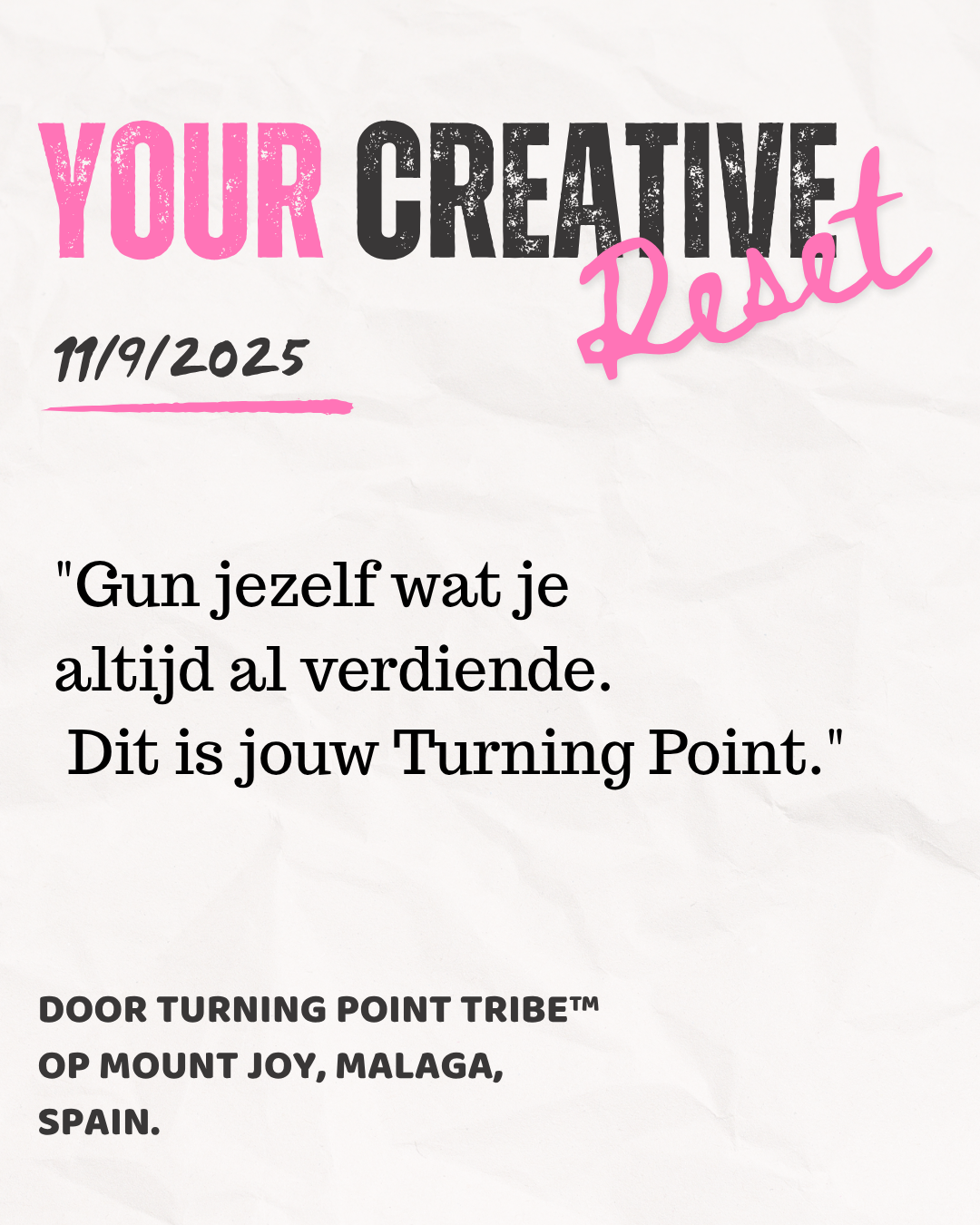 Creative Reset Retreat Ticket 11/9/2025